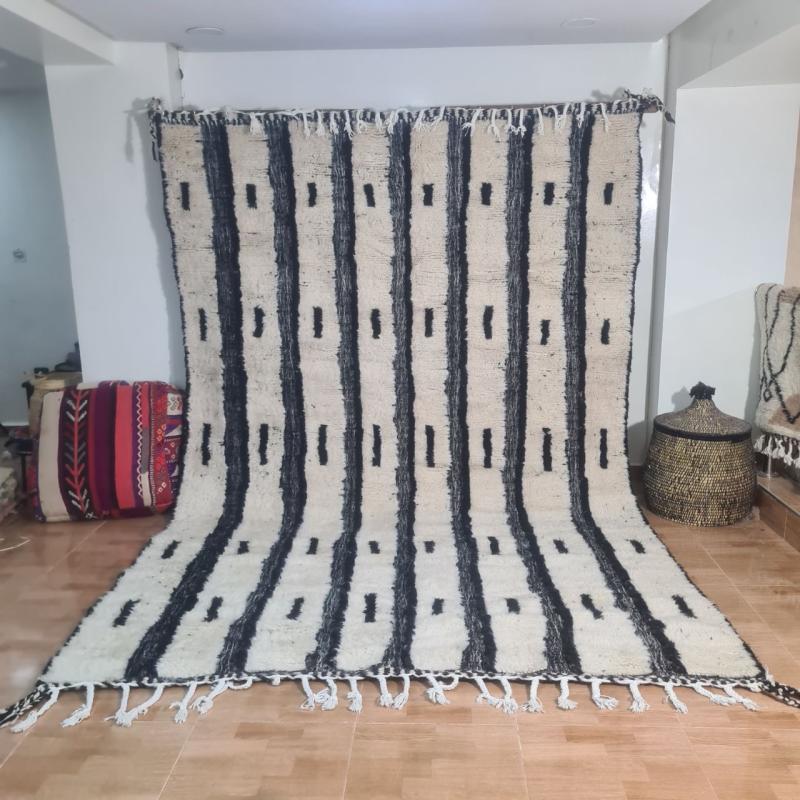 White Lakram Marokkaans handgemaakt tapijt